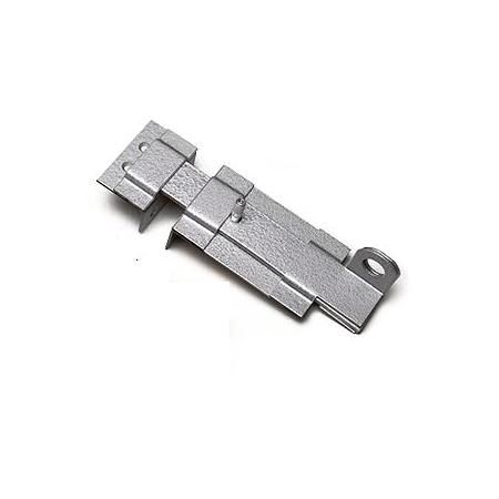 Засов дверной с проушиной 180мм серебро  Делга