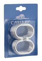 Кольца для штор в ванную хром Санакс