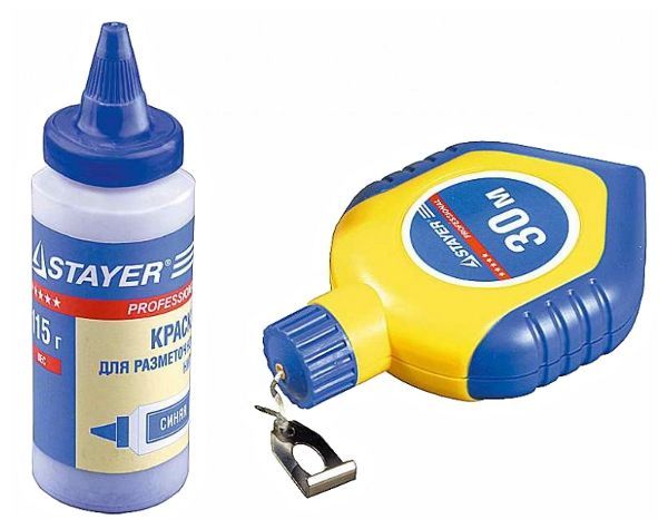 Нить разметочная 115г х30м с синей краской в 2х-комп. корпусе Stayer