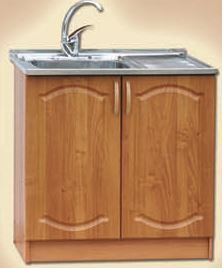 Тумба д/мойки 80 Дуб рустик СТК