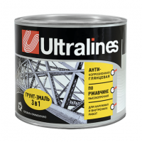 Грунт эмаль по ржавчине 3в1 синяя 1,8 кг Ultra Lines Радуга