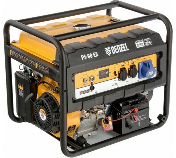 Генератор бензиновый 5,5кВт 25л. электростартер PS-55EA Denzel
