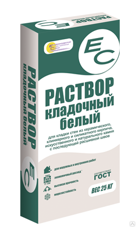 Смесь для кладки 25кг белая ЕС 
