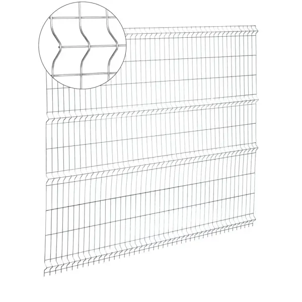 Секция заборная 1030х2500х3,8мм оц.3D---