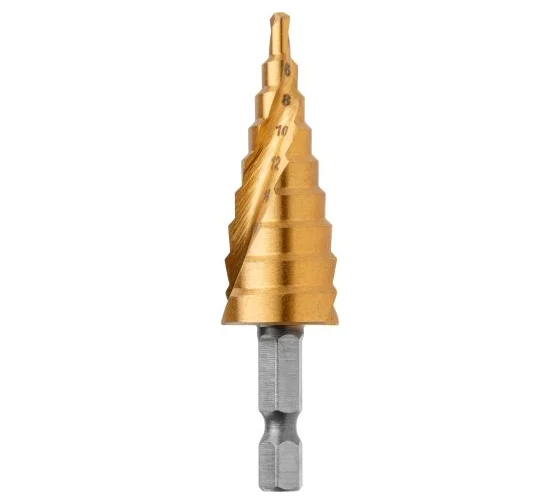 Сверло ступенчатое 4-20мм по металлу P4M3 Gepard