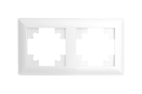 Рамка 2-местная белая Катрин Stekker