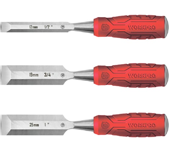 Набор стаместок по дереву 3шт Workpro