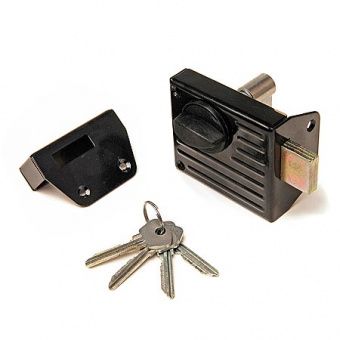 Замок накладной ЗН1.2-1  черный Зенит---