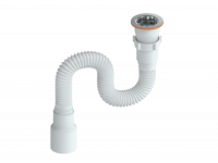 Сифон для умывальника труба гибкая 1 1/2х40/50  800мм СГУ-0,8 РМС