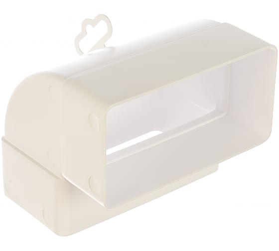 Колено вентиляционное прямоугольное 60х120 вертикальное ERA***