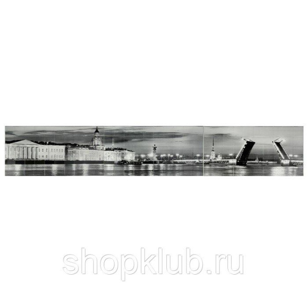 Панель ПВХ  964х484мм Плитка Санкт-Петербург в 3 частях---5%