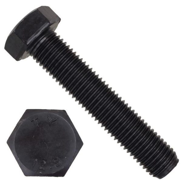 Болт 16х120 черный DIN931