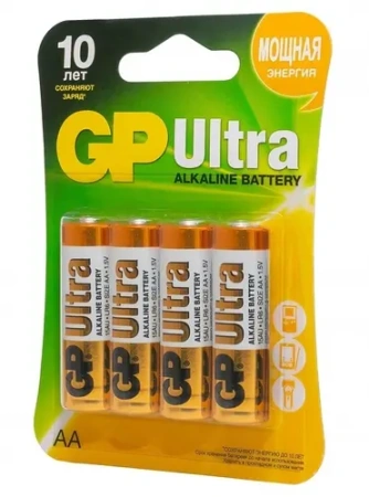 Батарейка АА LR6 щелочная Alkaline Ultra GP