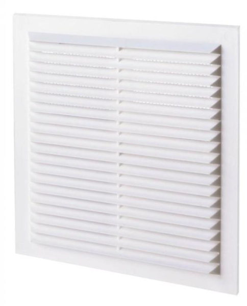 Решетка вентиляционная пластик 190х190 с сеткой Парус плюс 