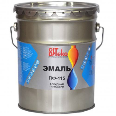 Эмаль ПФ-115 серая 20кг Витеко